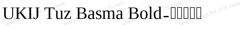UKIJ Tuz Basma Bold字体转换